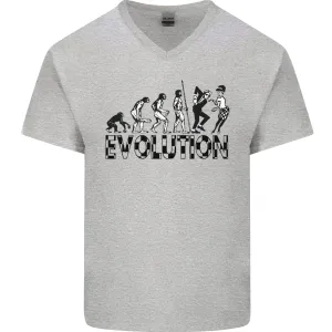 2 Tone Evolution Music 2Tone SKA Mens V-Neck Cotton T-Shirt