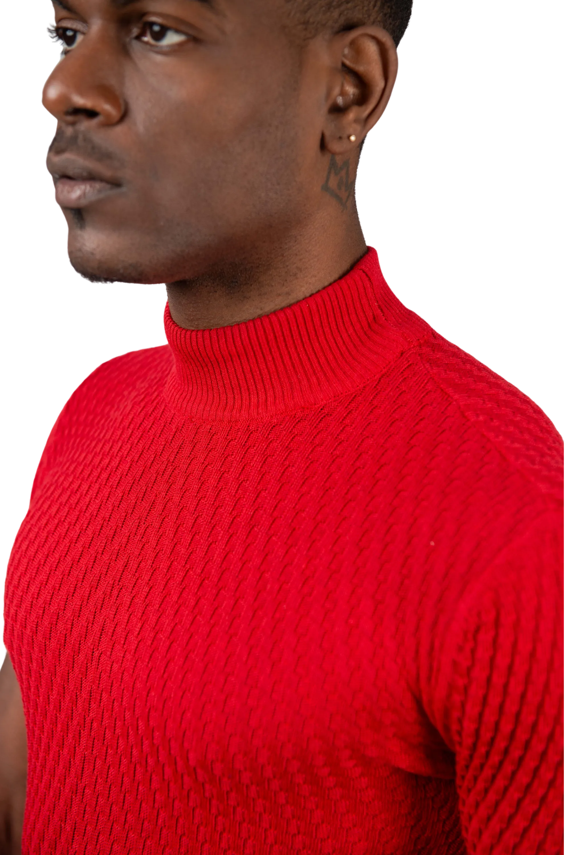 2023  Suslo Mock Neck RED