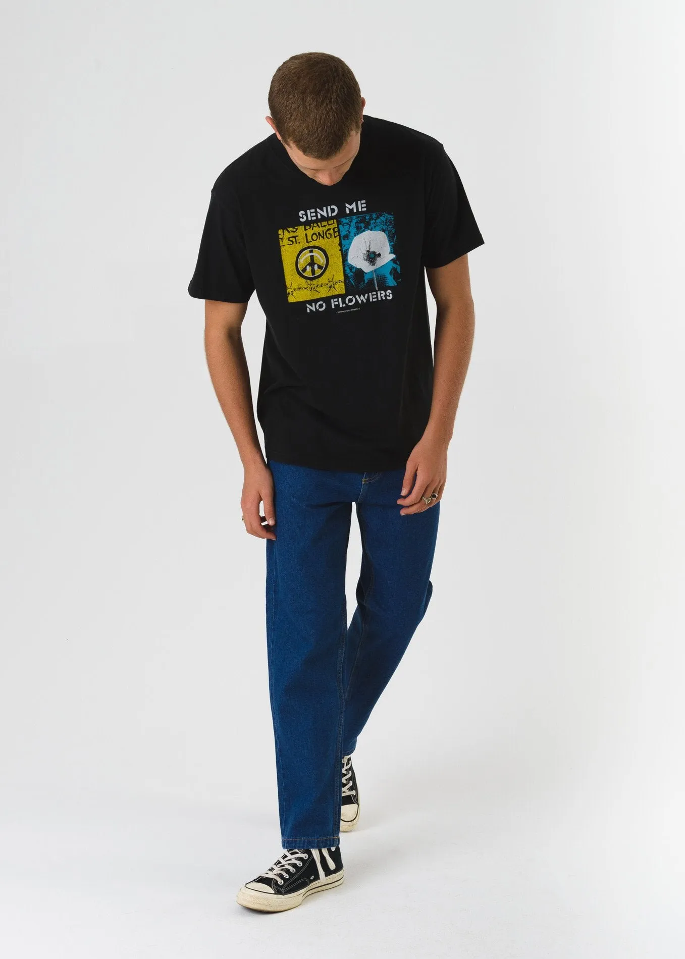 Afends Mens Flowers - Retro Fit Tee