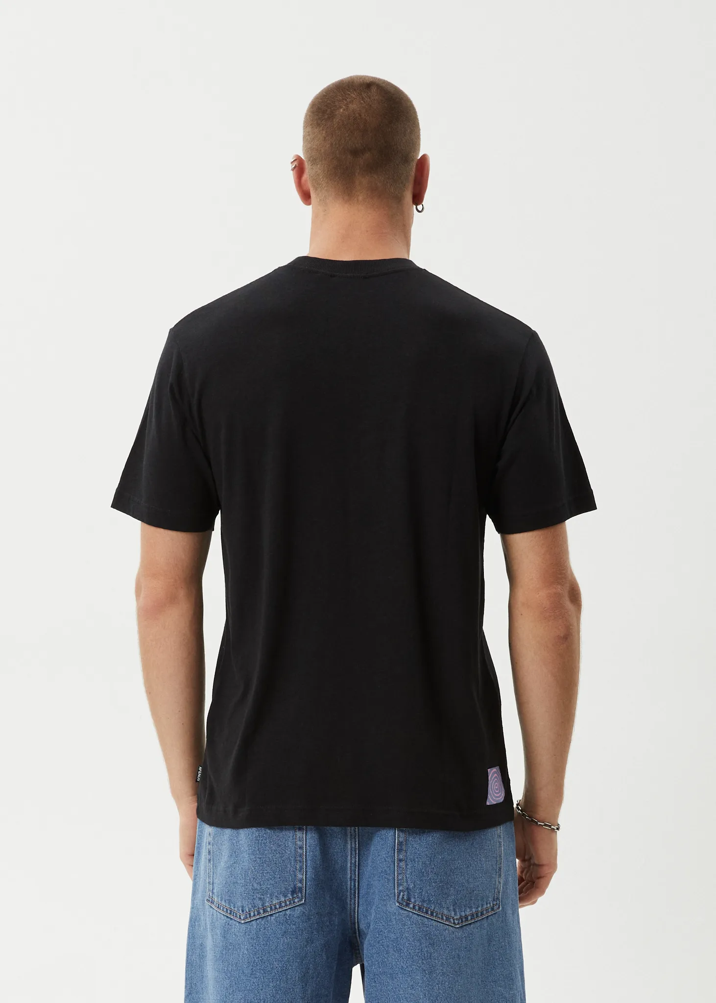 AFENDS Mens Zen Feeling - Retro Fit Tee - Black