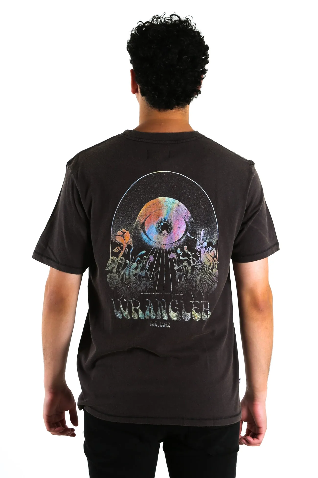 All Seeing Short Sleeve Tee Worn Black