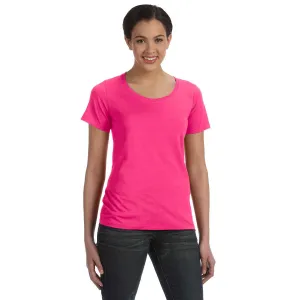 Anvil Women's Hot Pink Ringspun Sheer Featherweight T-Shirt