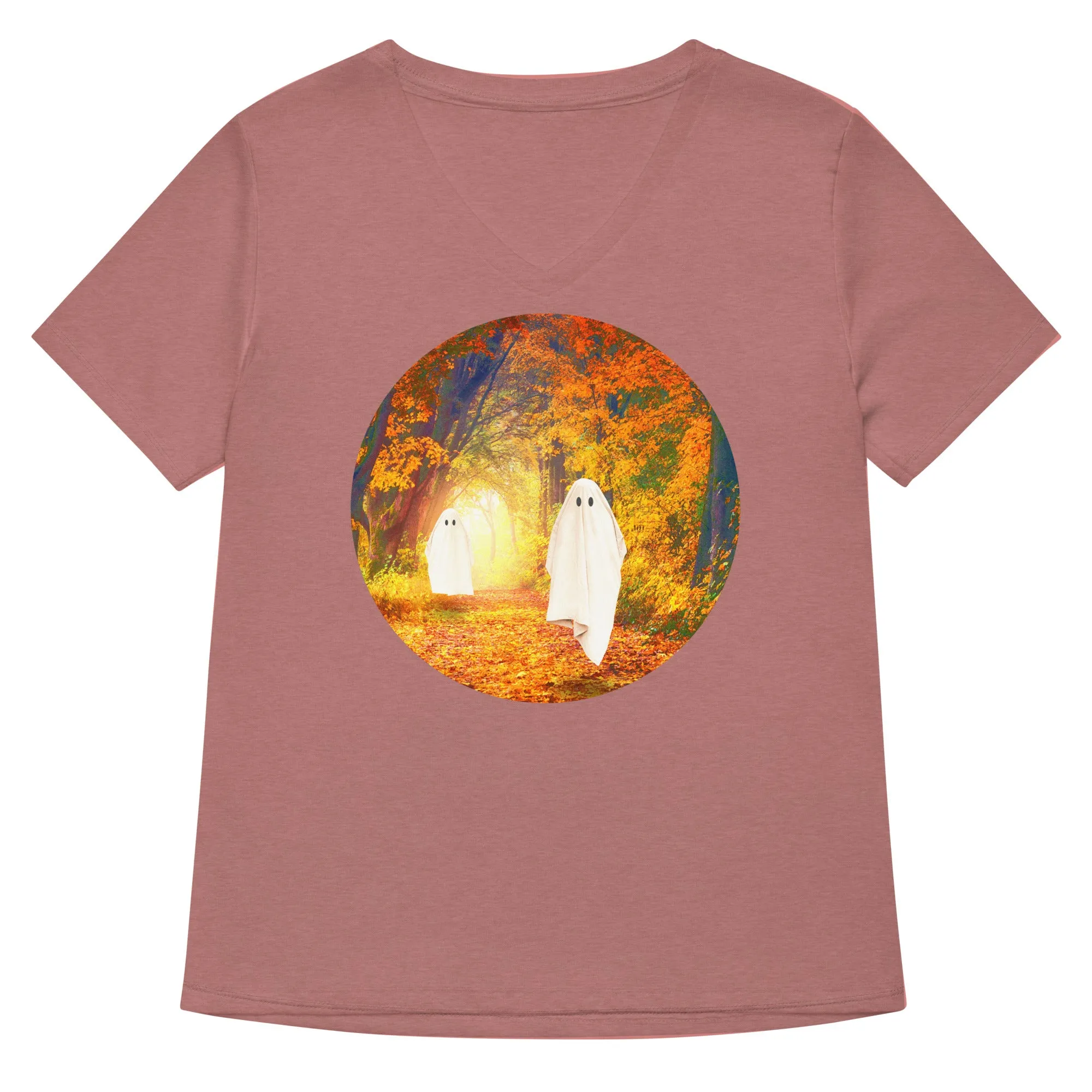 Autumn Ghosts Women's V-Neck Tee