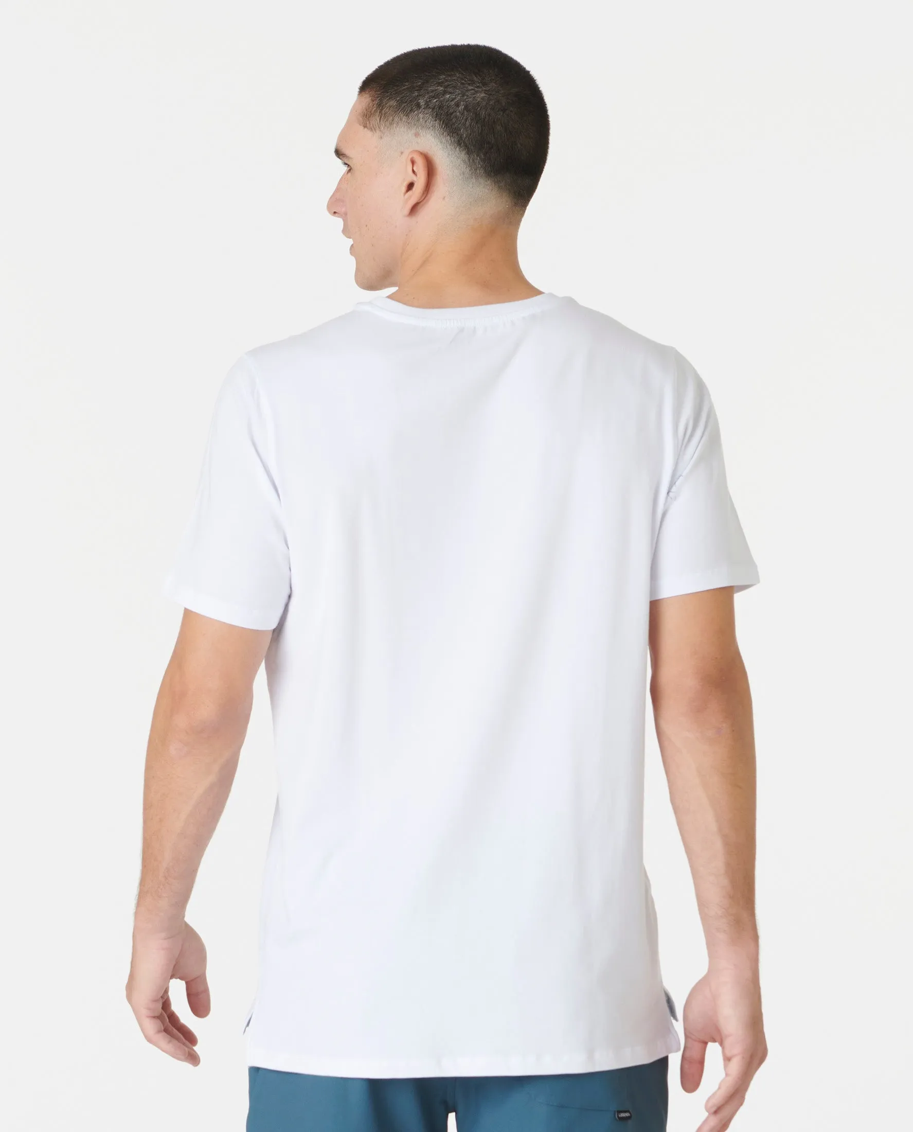 Aviation Tee Split-Hem White