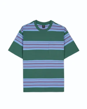 Baker Striped Pocket T-shirt - Green