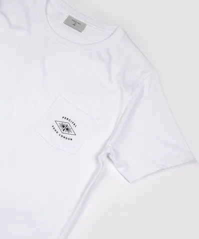 Basic White Pocket Logo Tee