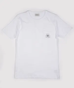 Basic White Pocket Logo Tee