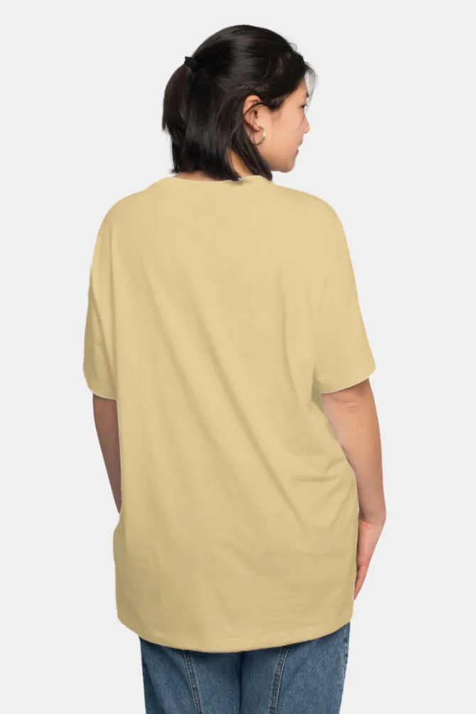 Beige Lightweight Oversized T-shirt for women