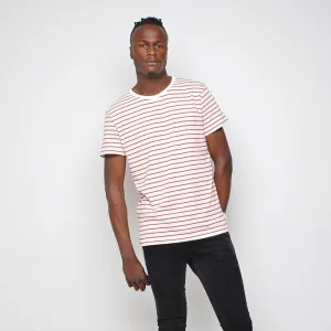 Bellfield - Striped T Shirt - White