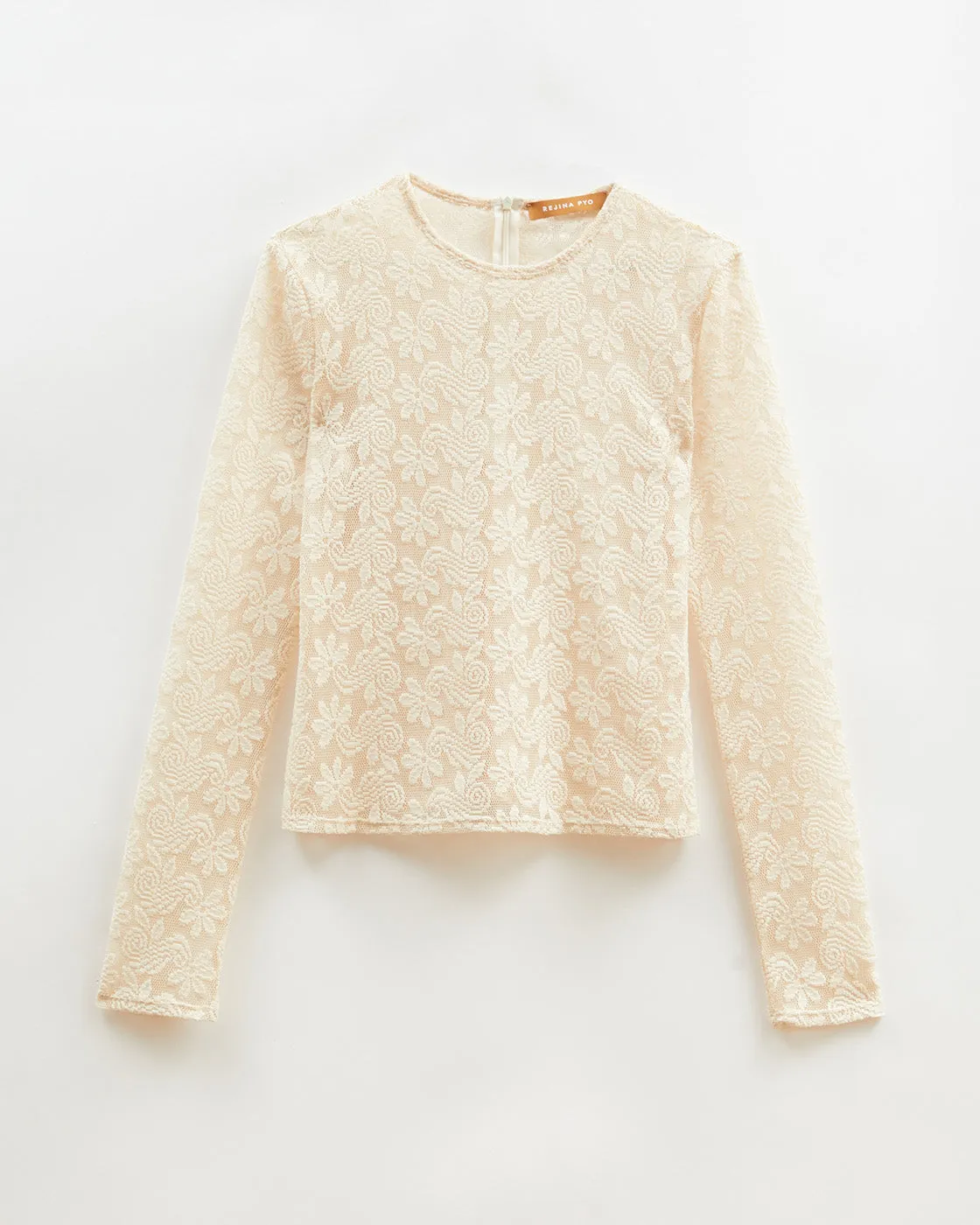 Bibi Top Floral Lace Cream