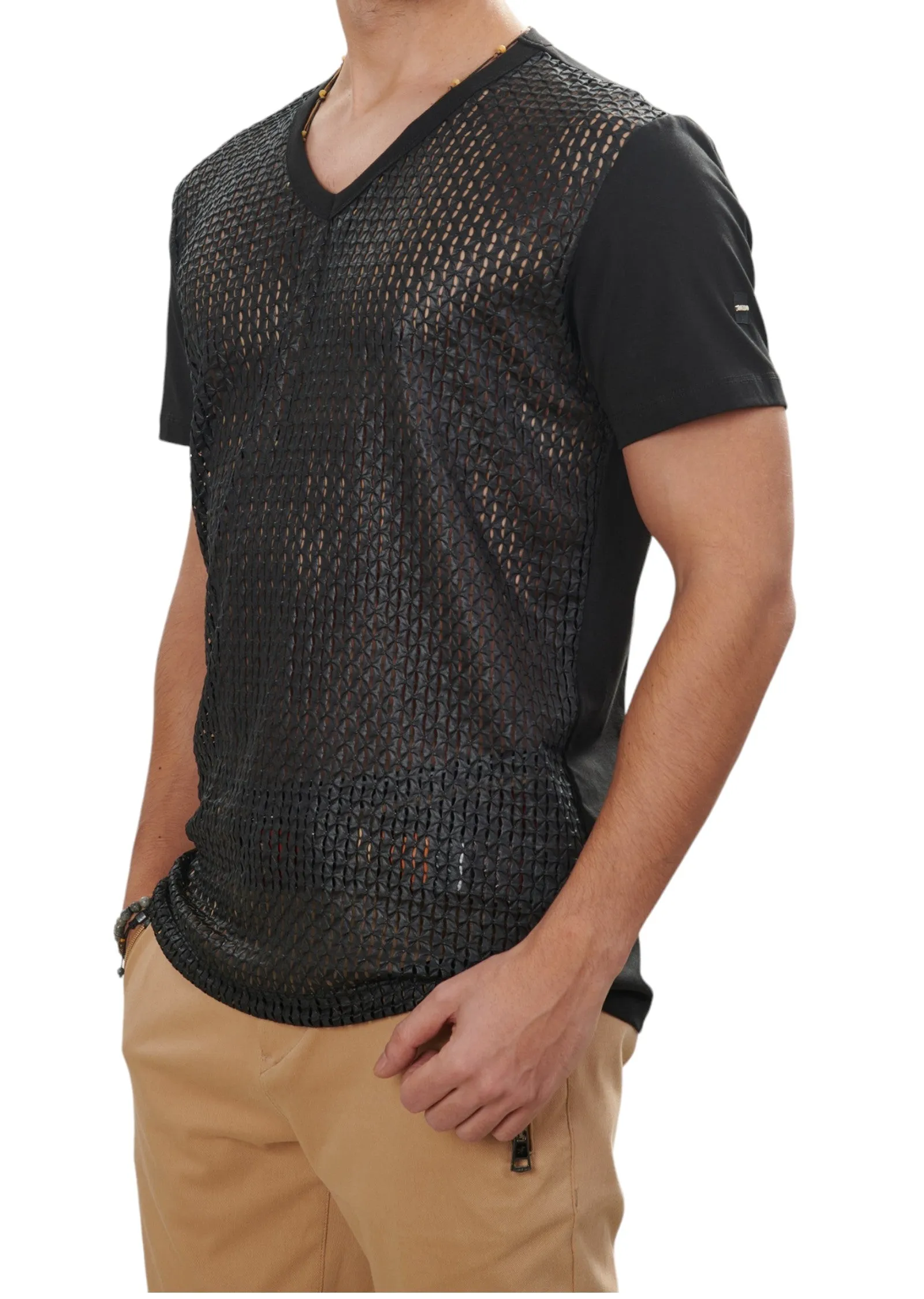 Black Diamond Waxed Lace Tee