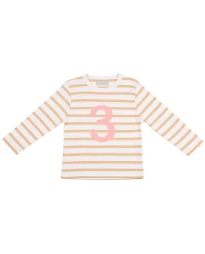 Bob and Blossom Biscuit and White Striped Number T-Shirt