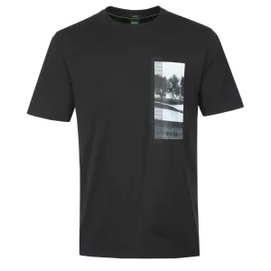 BOSS Tee DesertTech SJ T Shirt in Black