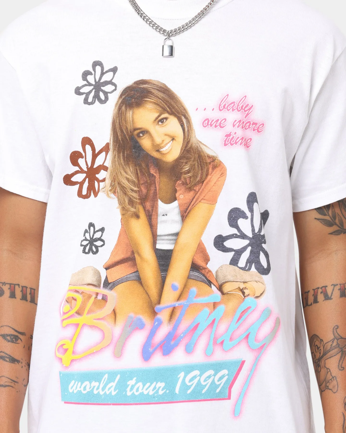 Britney Spears Retro Tour T-Shirt White