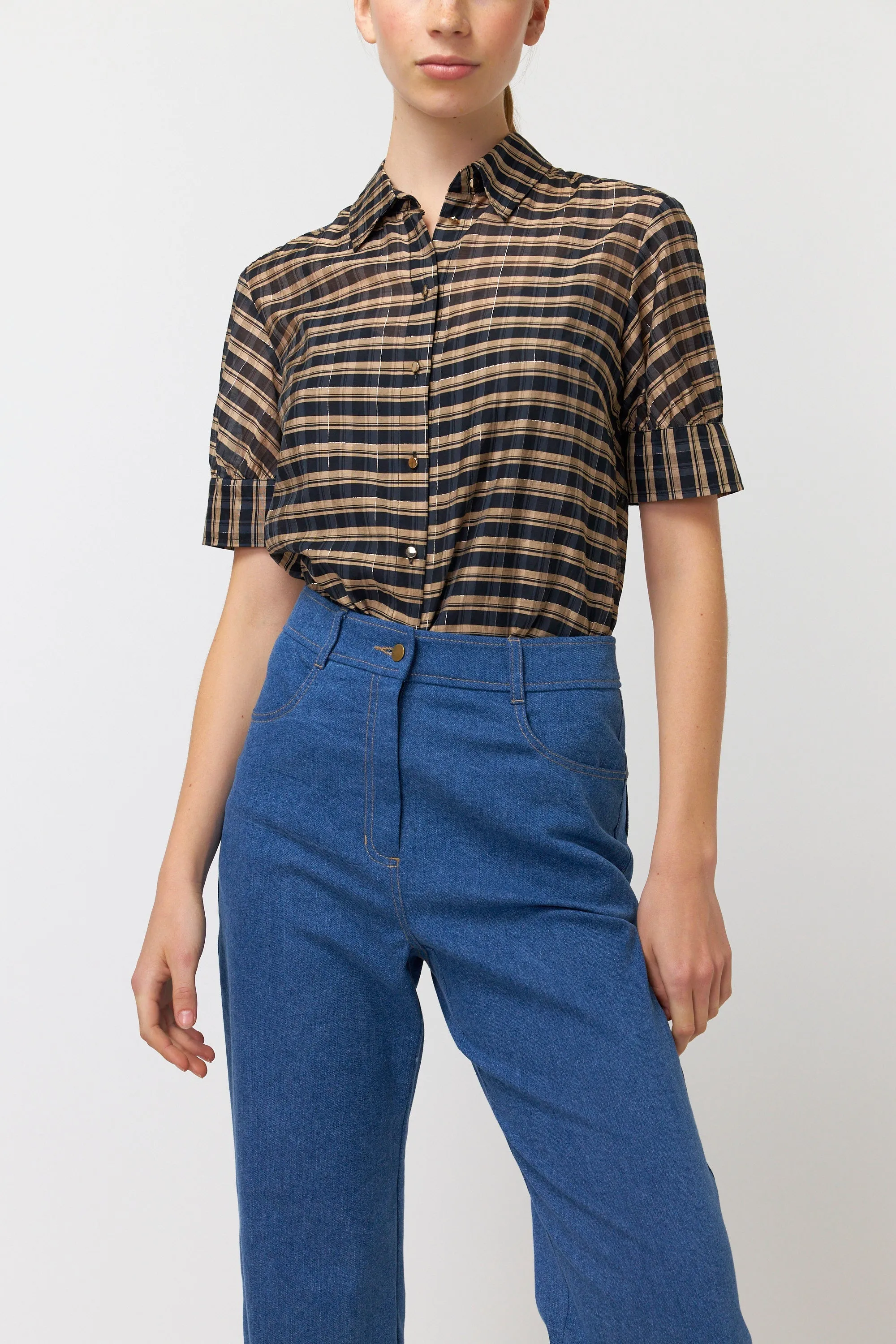 Checked blouse