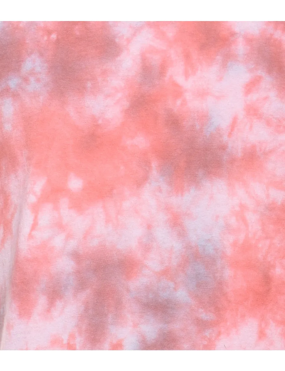 Classic Pink Tie Dye T-Shirt - M