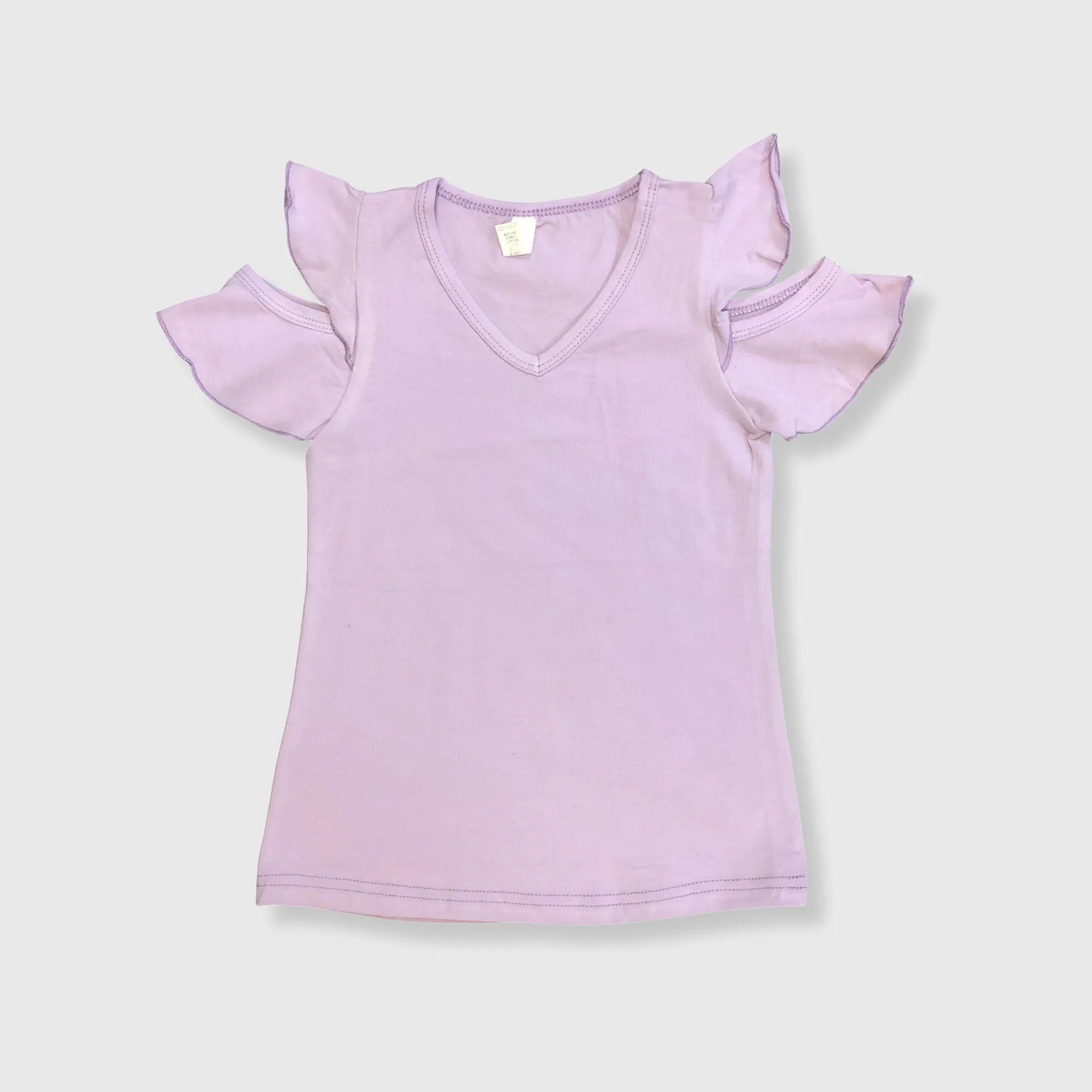 Cold Shoulder Ruffled Top Kids