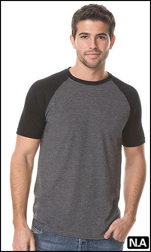 COTTON SHEER CREW NECK SHORT SLEEVE RAGLAN  - Closoeut