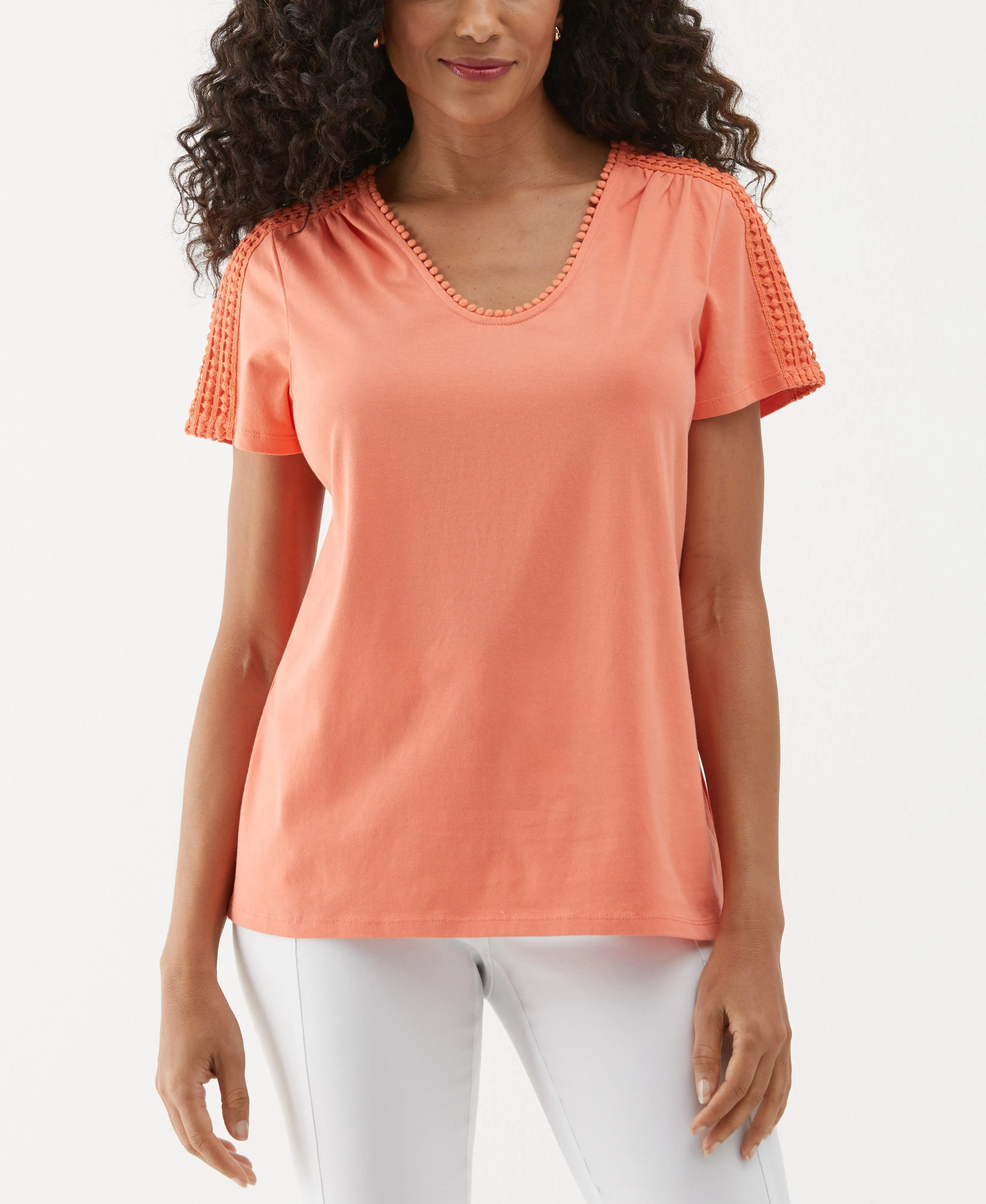 Dot Trim Tee