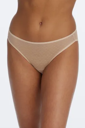 Dotty Sheer Panty - Cashmere