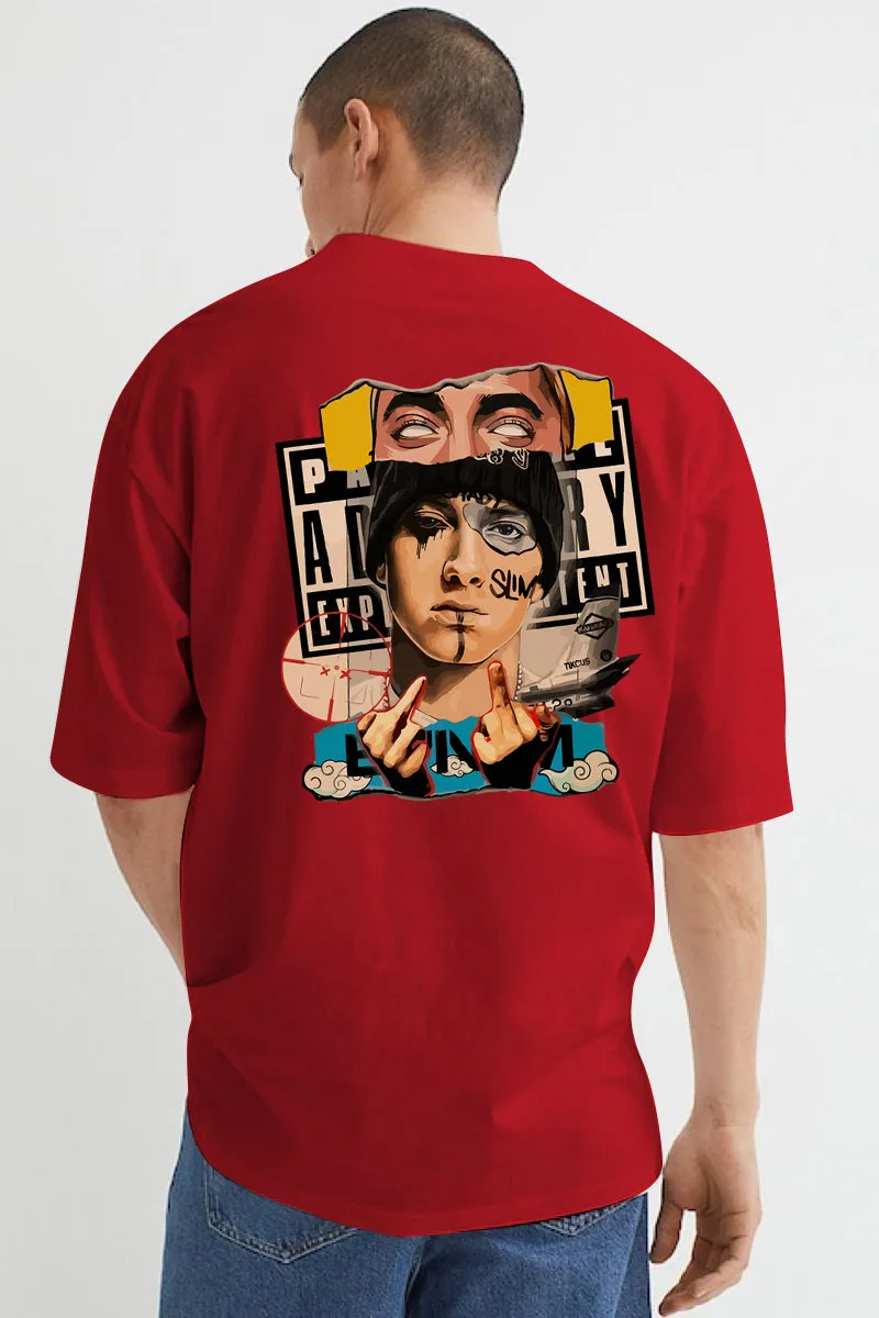 Eminem Red Oversized T-Shirt