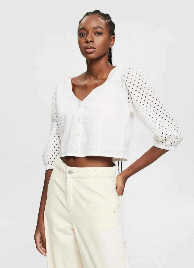 Esprit - Cropped Blouse