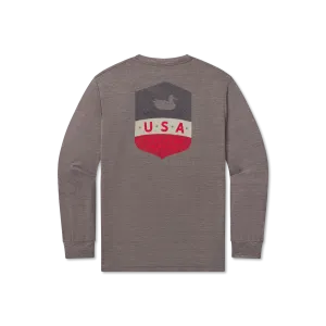 FieldTec™ Heathered Performance Tee - Liberty - Long Sleeve