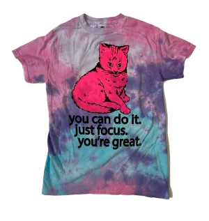 Focus Cat T-shirt - Cotton Candy (Youth)