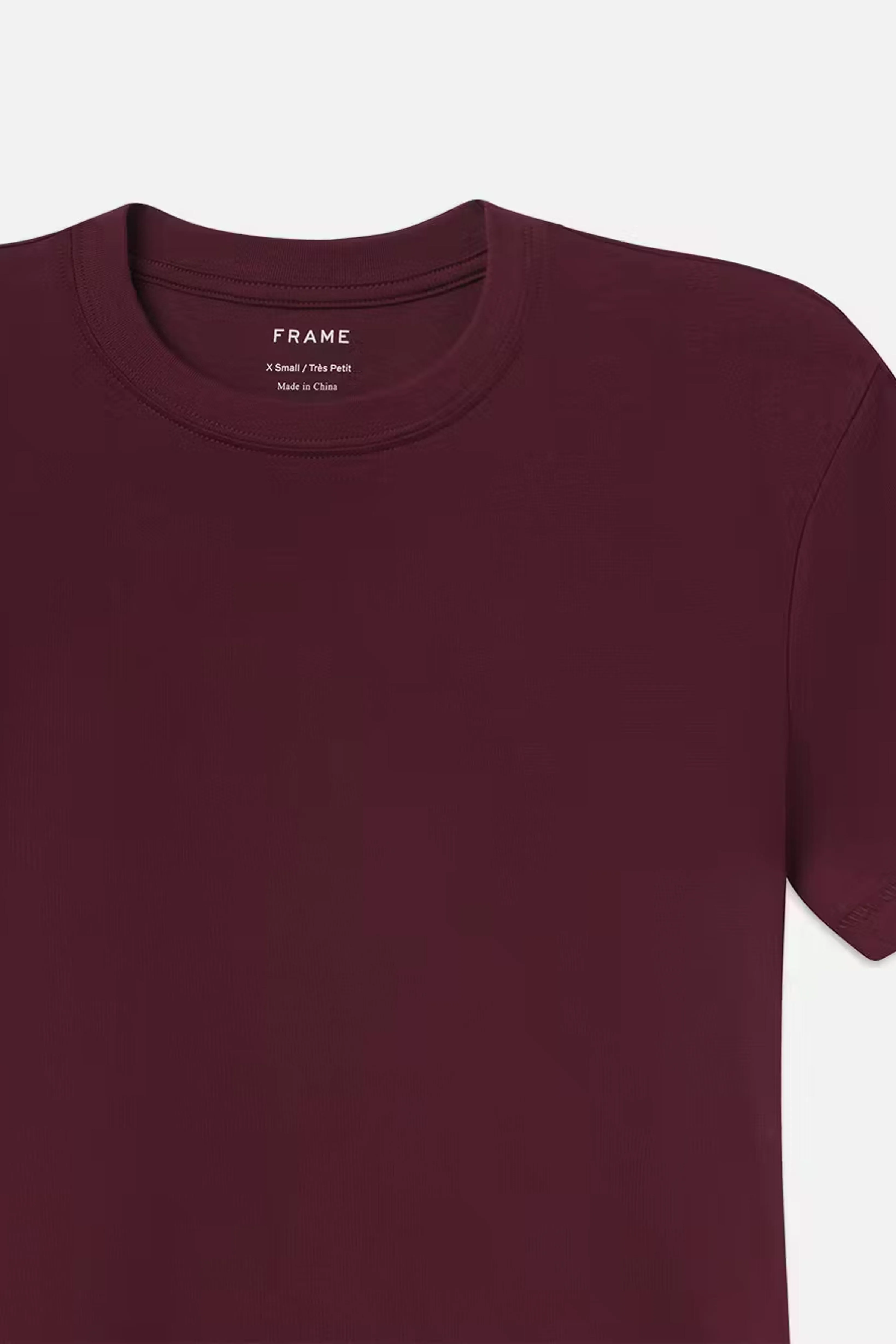 FRAME | The Baby Tee - Burgundy