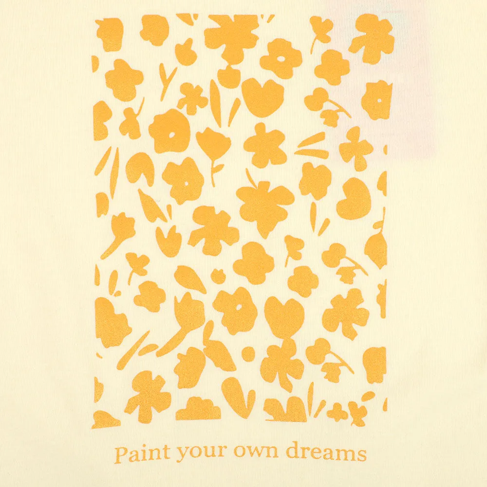 Girls T-Shirt Paint Your Dreams - Cream