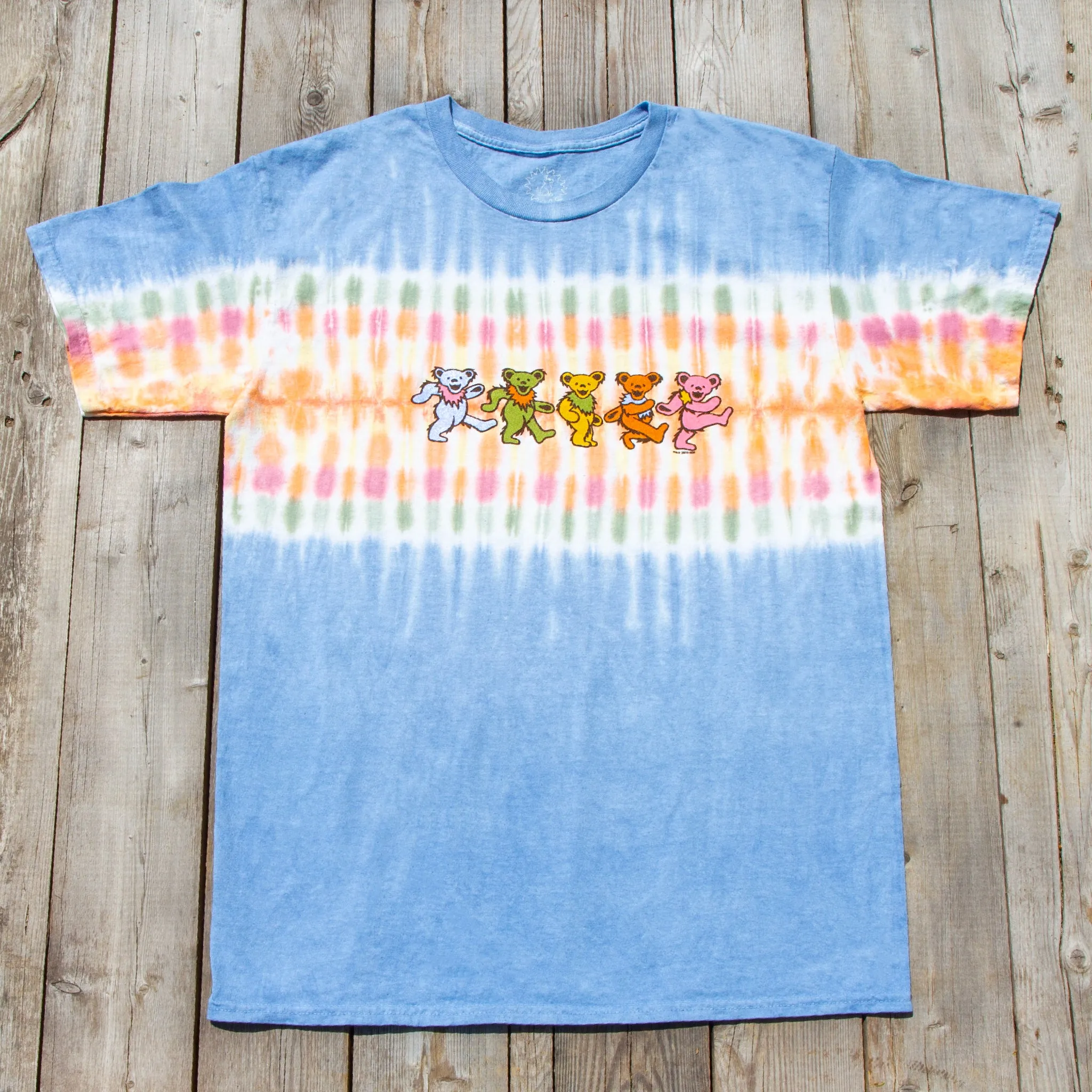 Grateful Dead Bear Track Tie Dye T Shirt