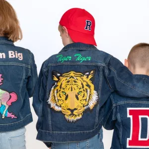 Green Eyed Tiger Denim Jacket