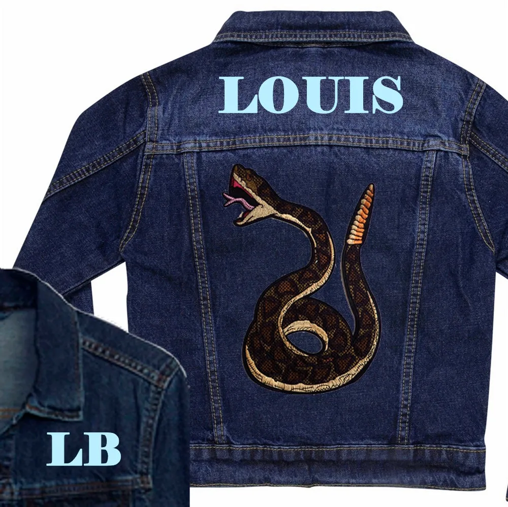 Green Snake Denim Jacket