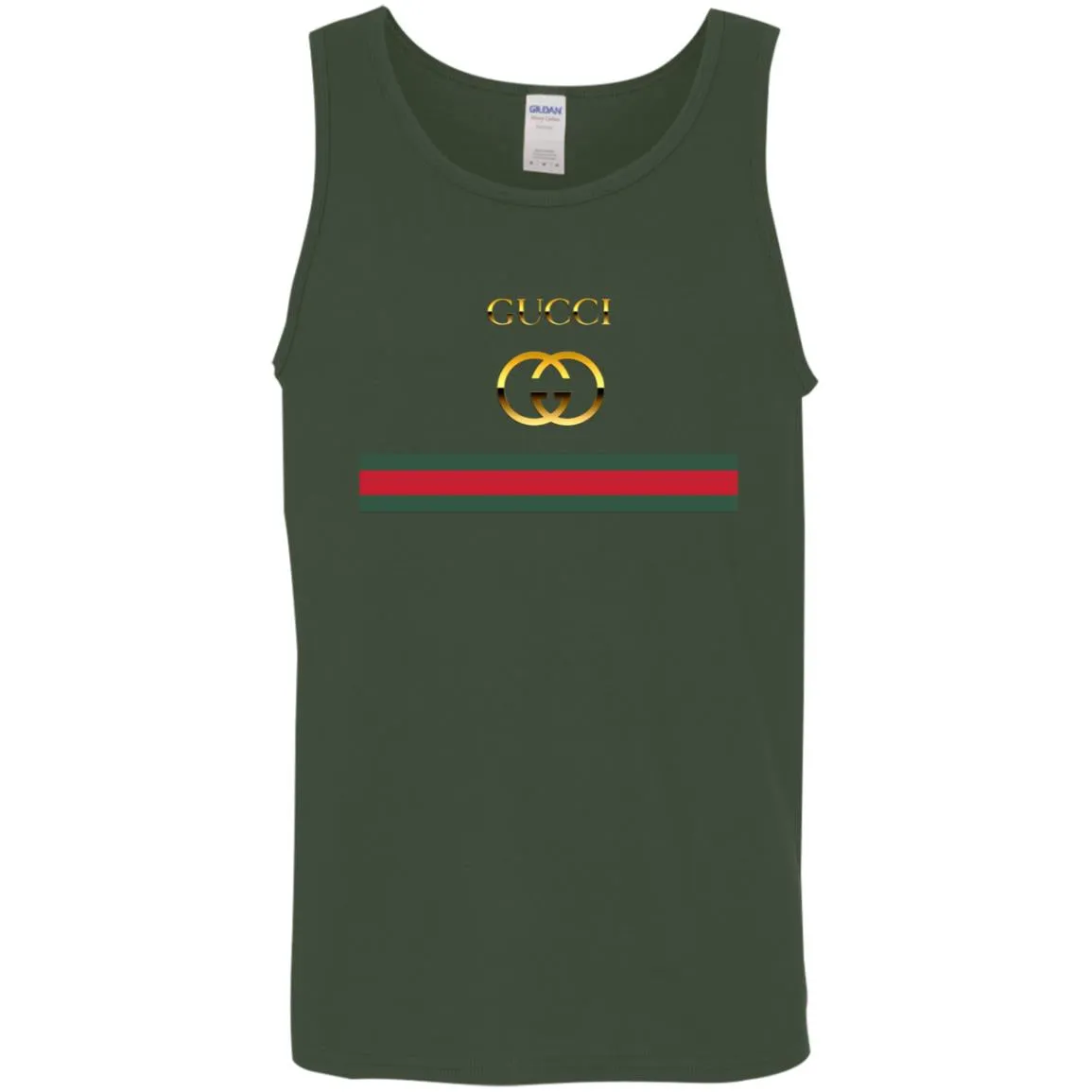 Gucci Logo Vintage Men Cotton Tank