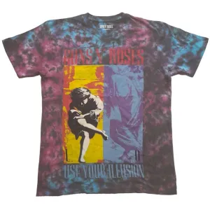 Guns 'n' Roses Kids T-Shirt - Use Your Illusion Album Artwork - Blue Tie Dye