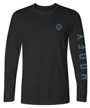 HOOey Inverted HOOey (Black) - Mens Long Sleeve T-Shirt