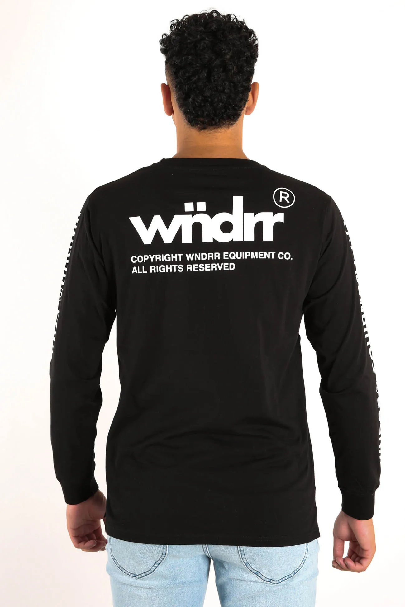 In Line Long Sleeve Tee Black