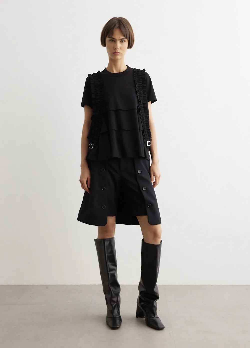 Jersey Ruffle T-Shirt