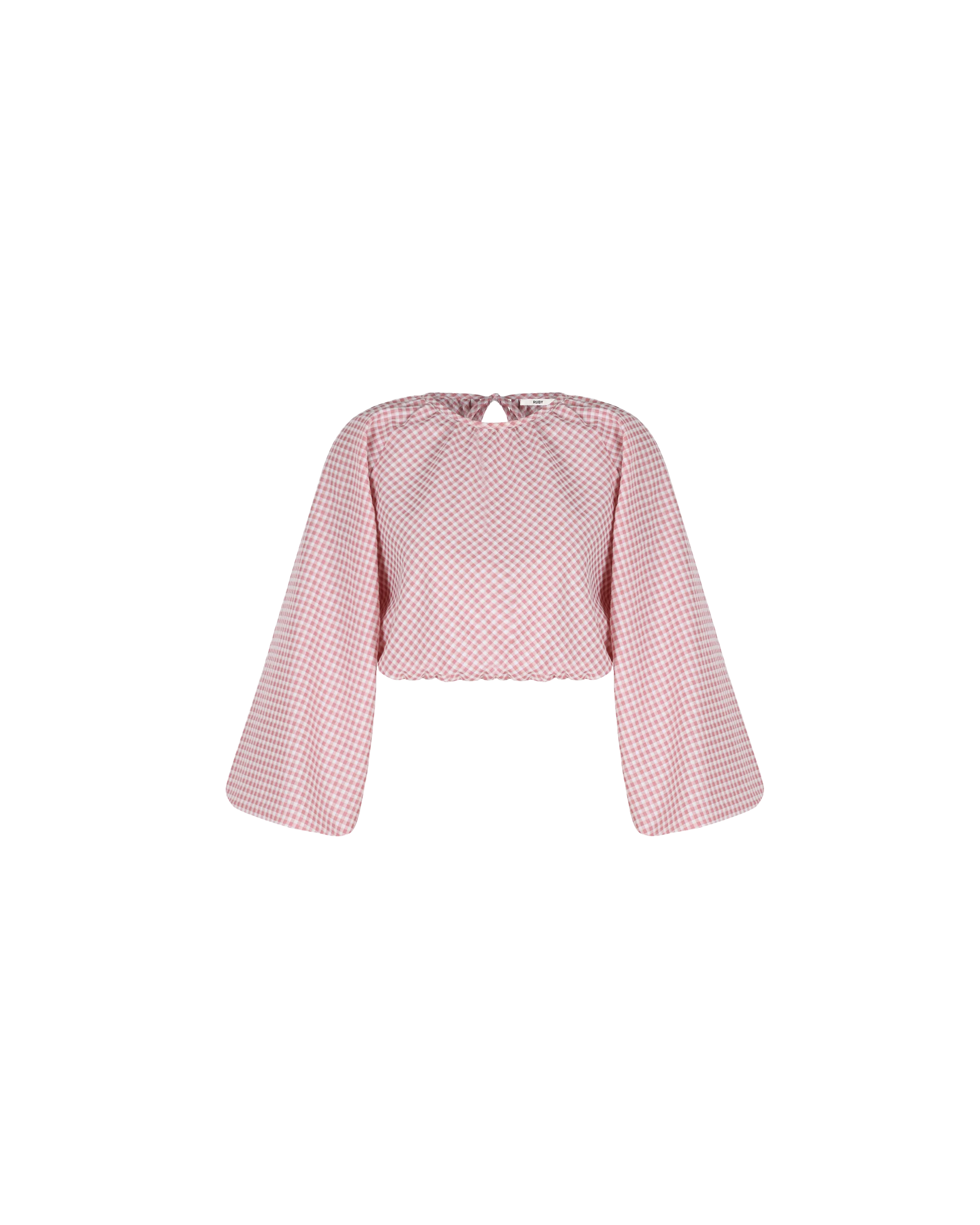 JUNIPER BLOUSE PINK GINGHAM