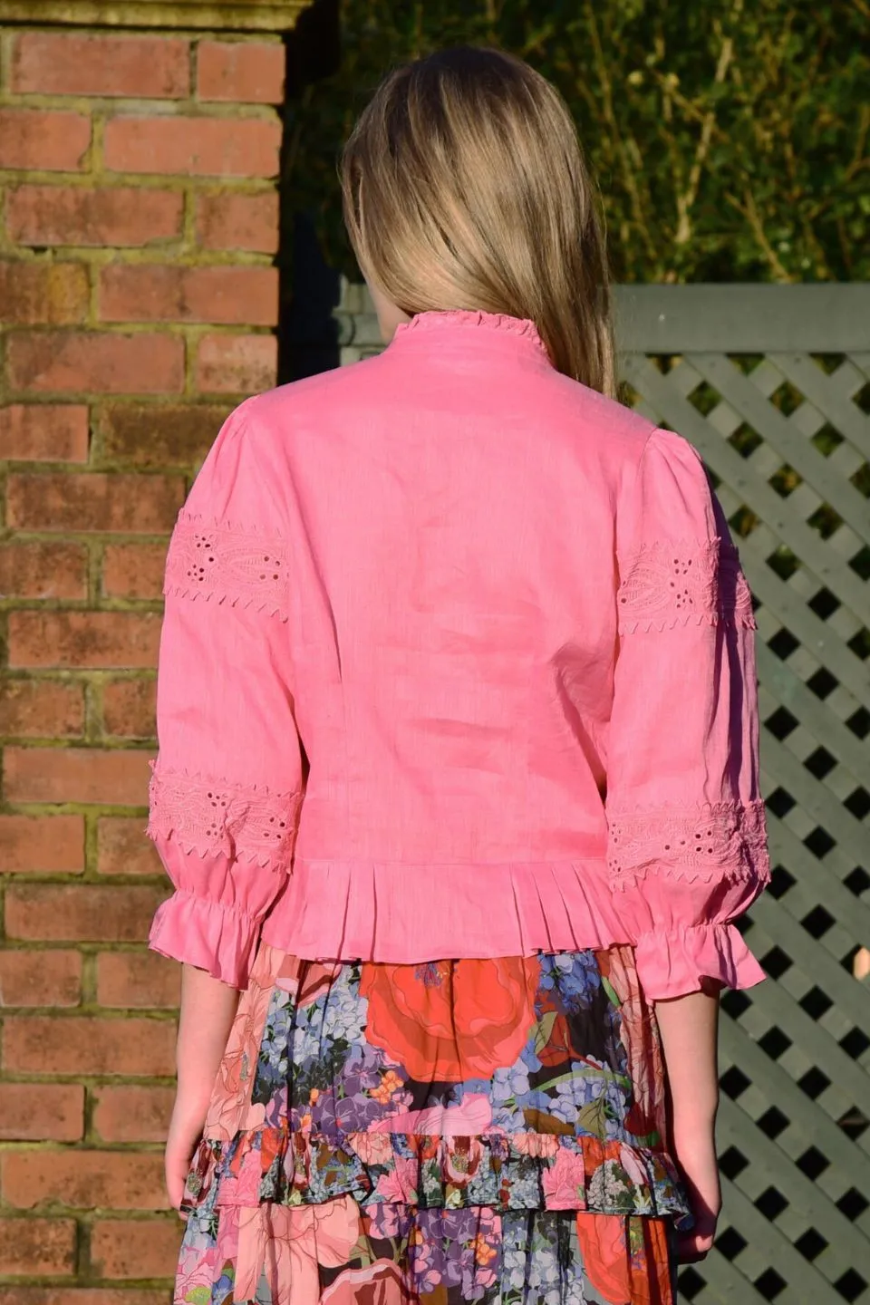 Lace Age Pink Blouse