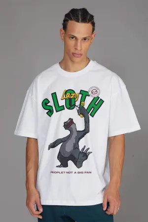 Lazy Sloth Oversized Tshirt