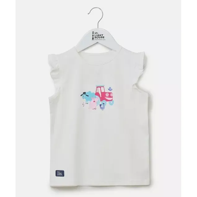 Lighthouse Girls T-Shirt Causeway Swing Pink Tractor & Friends