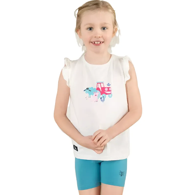 Lighthouse Girls T-Shirt Causeway Swing Pink Tractor & Friends