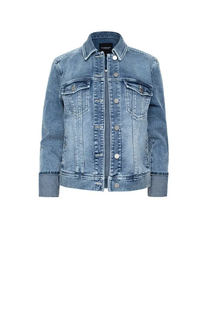 Liverpool Denim Jacket Cuff Sleeve