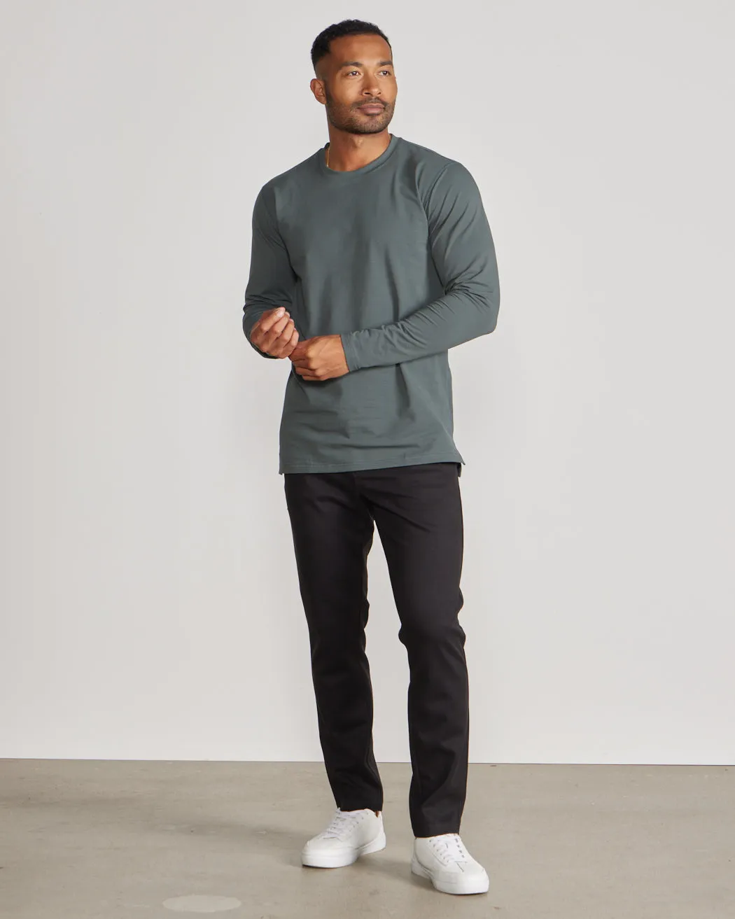 Long Sleeve: LUX Split Hem