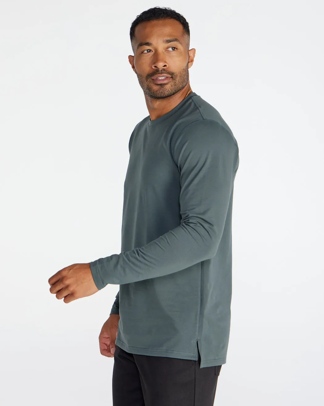 Long Sleeve: LUX Split Hem