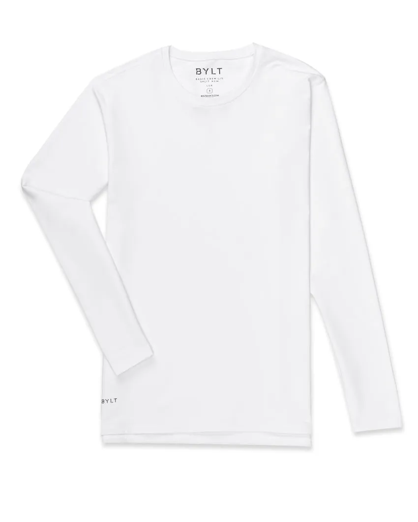 Long Sleeve: LUX Split Hem