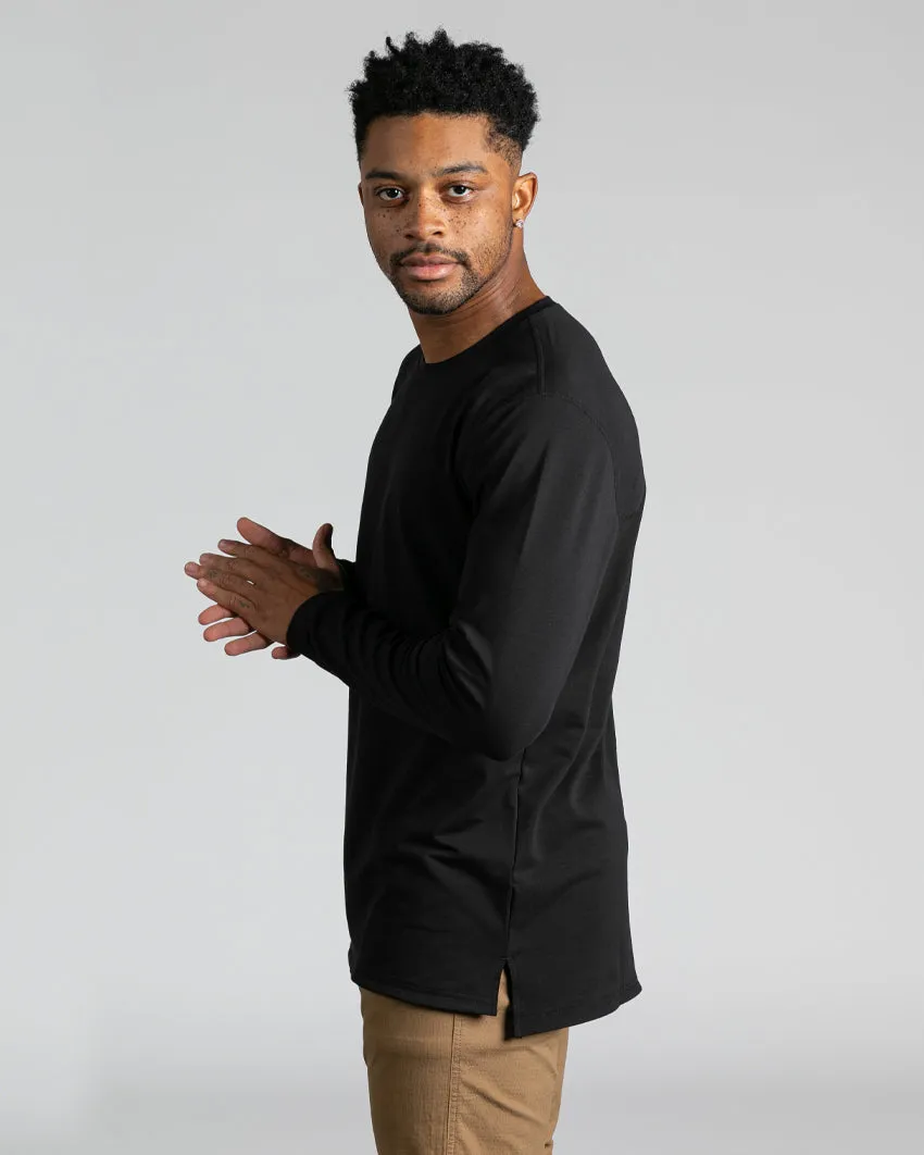 Long Sleeve: LUX Split Hem