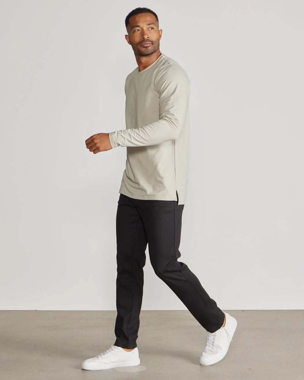 Long Sleeve: LUX Split Hem