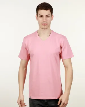 Luxury V Neck Tee Dusty Rose